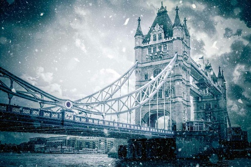 Vliesová fototapeta Zimní londýnská scéna 375 x 250 cm