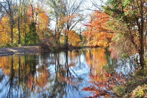 Vliesová fototapeta Podzimní krajina 375 x 250 cm