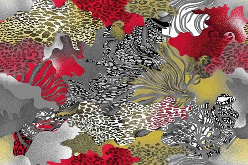 Vliesová fototapeta Abstraktní květy 375 x 250 cm
