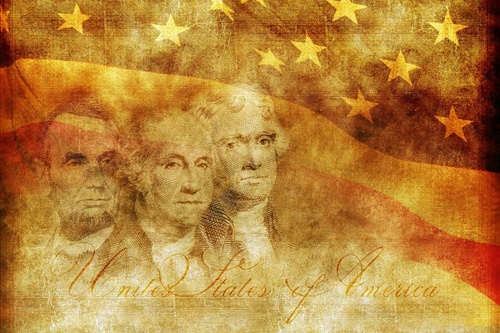 Vliesová fototapeta Ilustrace amerických prezidentů 375 x 250 cm