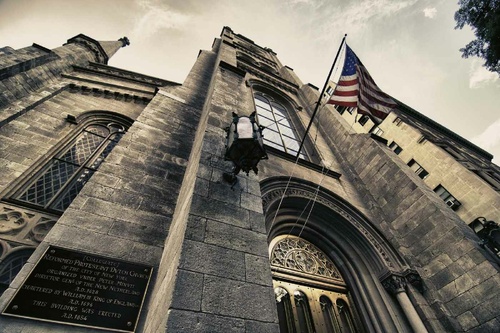 Vliesová fototapeta Detail budovy, New York 375 x 250 cm