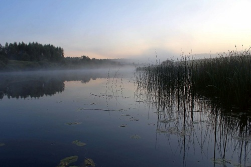 Vliesová fototapeta Řeka před úsvitem 375 x 250 cm