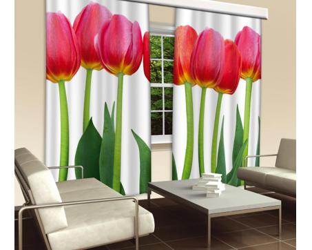 Hotové závěsy DIMEX - fotozávěsy Tulipány 280 x 245 cm 
