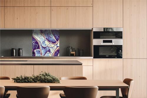 Dibond deska za kuchyňskou linku Imitace mramorové textury - 60x60 cm LEPIDLO ZDARMA